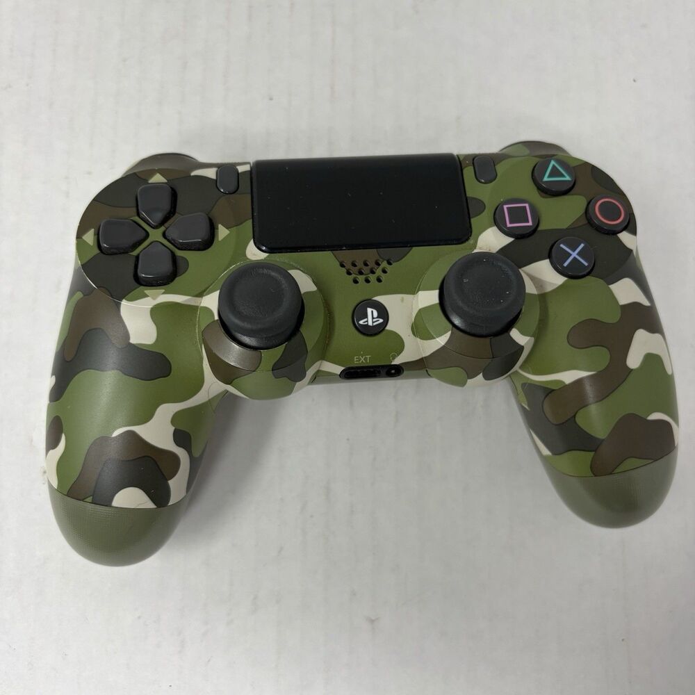Sony Dualshock 4 Wireless Controller PlayStation 4 Green Camouflage Tested Works